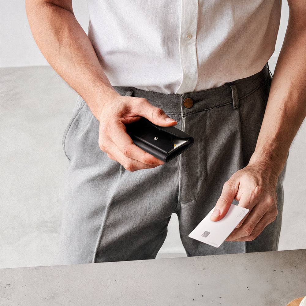 Портфейл Magsafe, Spigen, Valentinus Pro, Черен