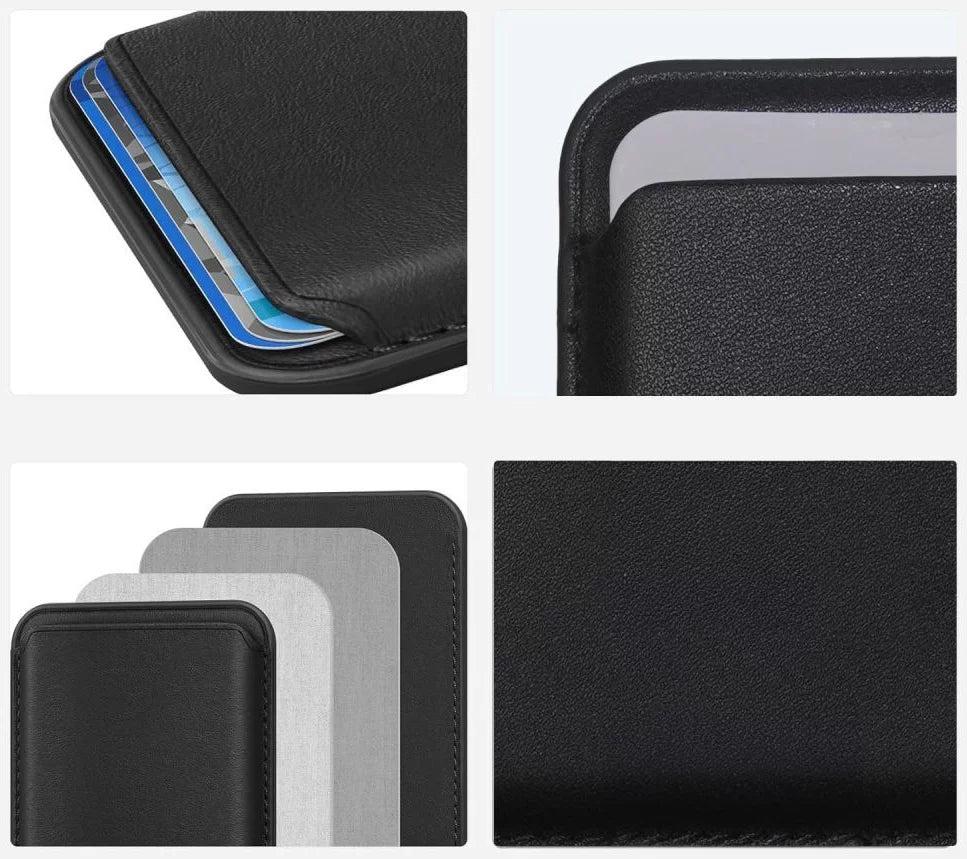 Портфейл MagSafe, Tech-Protect, Magwallet Carbon, Черен