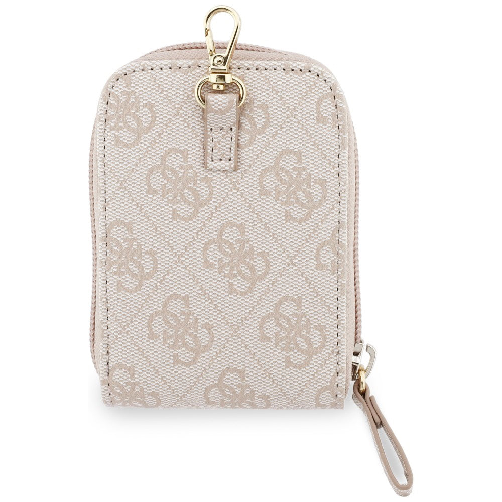 Guess 4G Metal Logo Wallet and Phone Lanyard, Pink