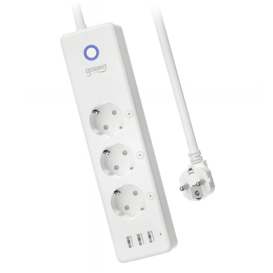 Удължител Gosund P1 Plus, Wi-Fi, 3 x Schuko
