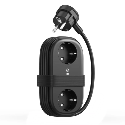 Удължител Orico AP3, 2 x Schuko - 2 x USB-A - 2 x USB-C, Черен