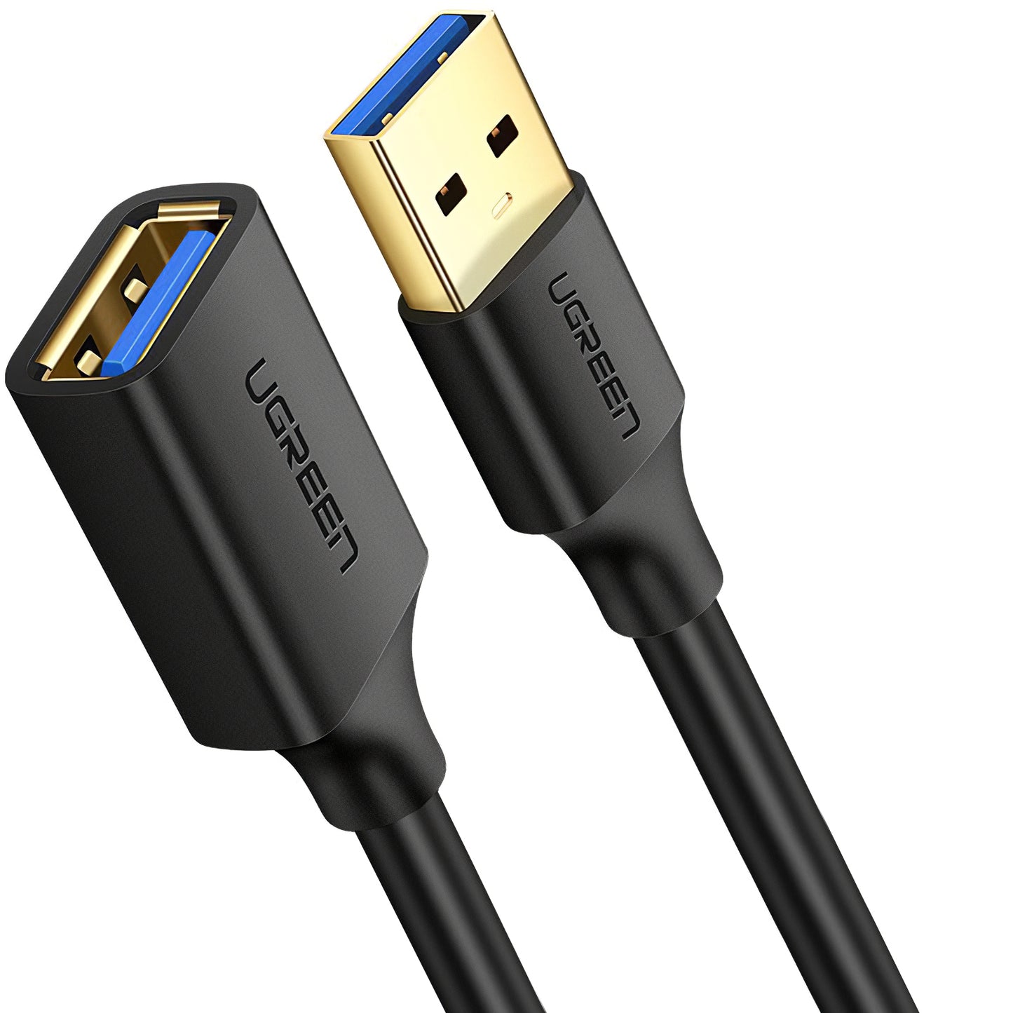 Удължител USB 3.0 UGREEN US129, 1m, Черен