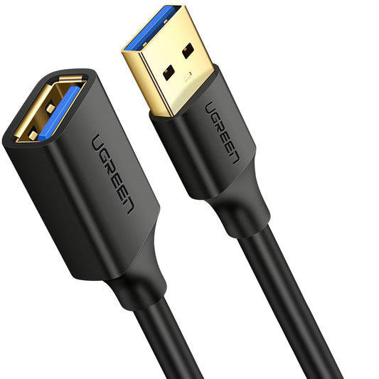 Удължител USB 3.0 UGREEN US129, 1m, Черен