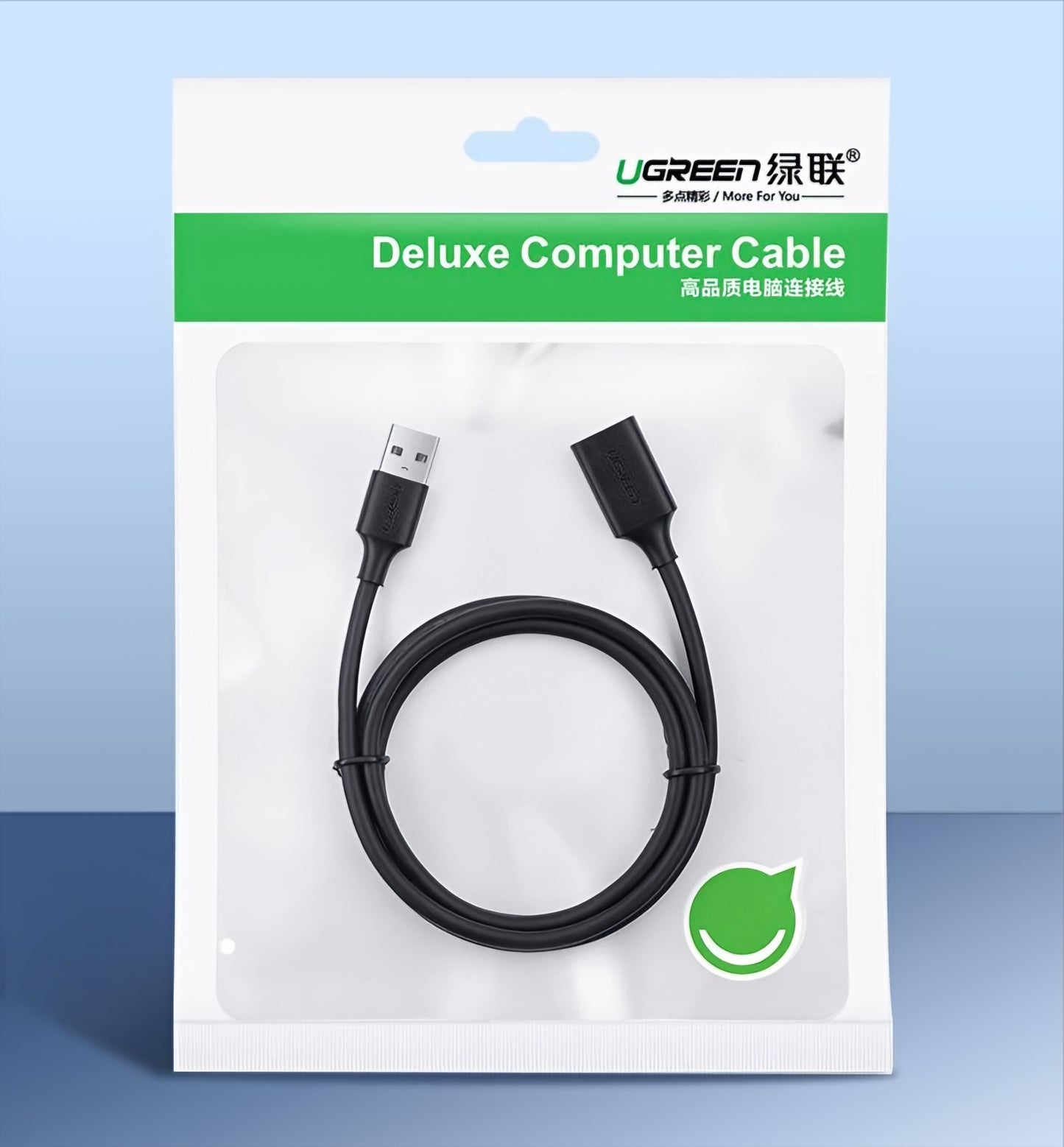 Удължител USB 3.0 UGREEN US129, 5m, Черен