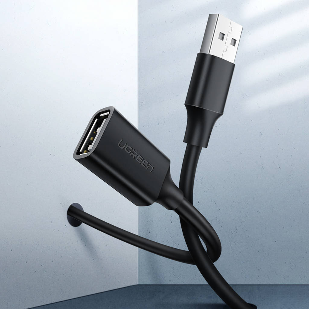 USB удължител UGREEN US103, 3м, Черен