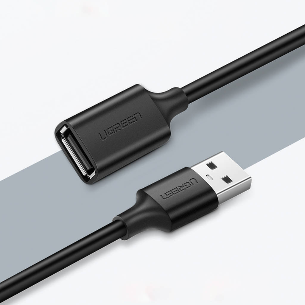 USB удължител UGREEN US103, 5м, Черен