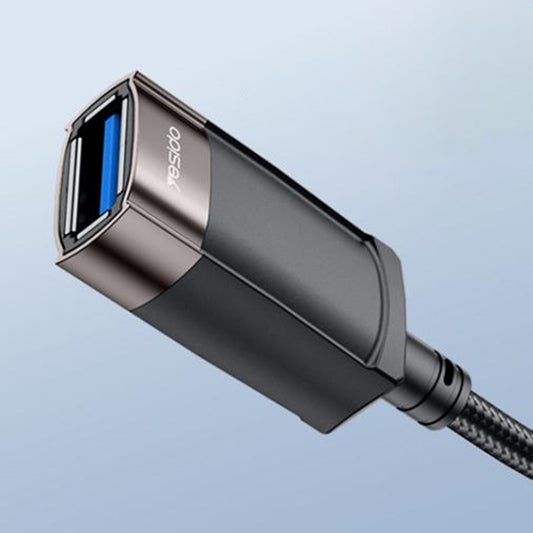 Удължителен кабел USB Yesido GS26, 1.5m, Сив