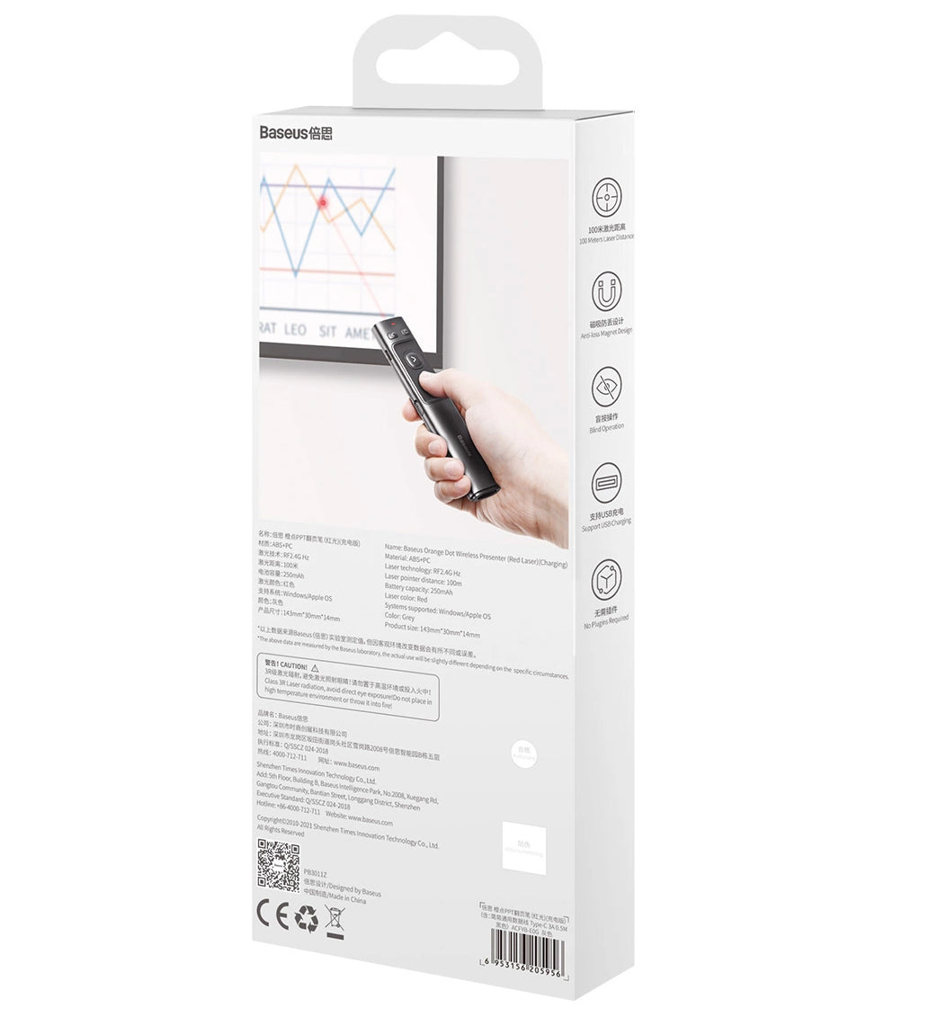 Presenter Wireless Baseus Orange Dot, Сив ACFYB-0G