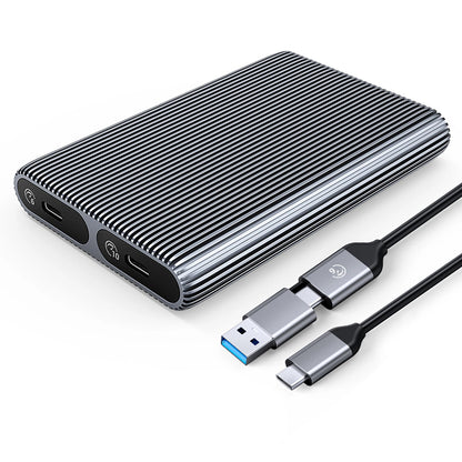 Rack Orico AM2C3-2SN Dual Disk за SSD M.2 NVMe, Сив