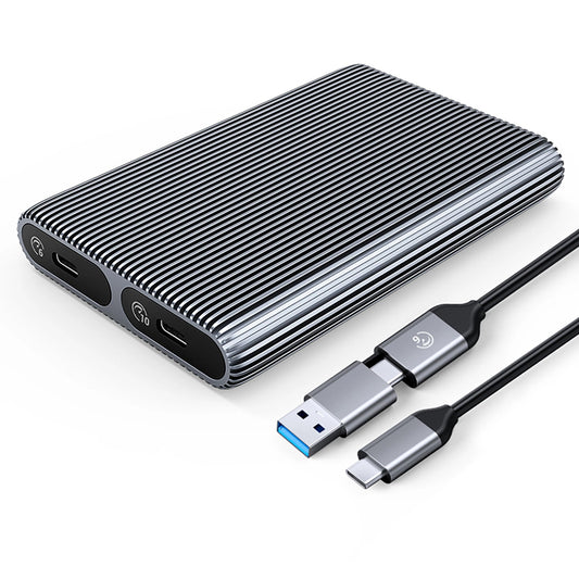 Rack Orico AM2C3-2SN Dual Disk за SSD M.2 NVMe, Сив