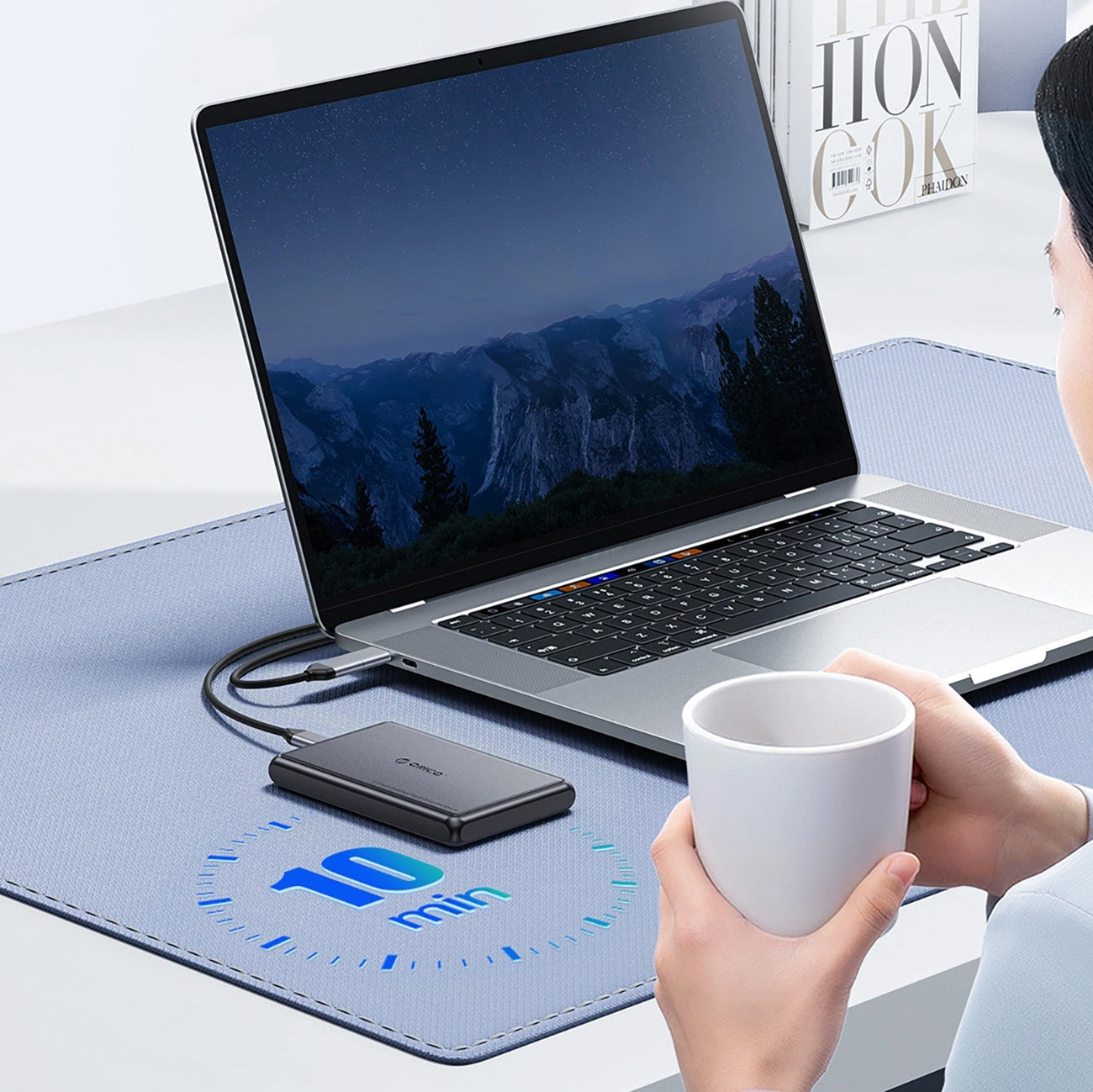 Органайзер Orico DDL25-C3 за HDD / SSD SATA 2.5 инча, USB-C, Черен