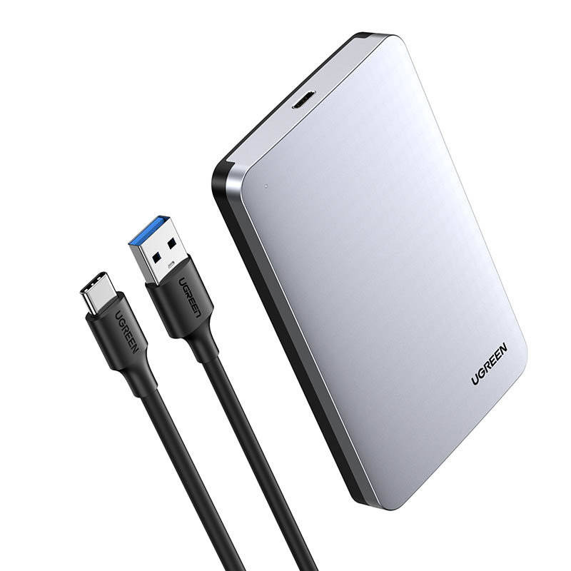 Стойка UGREEN CM300 за HDD / SSD SATA 2.5inch, USB 3.1, Сивa