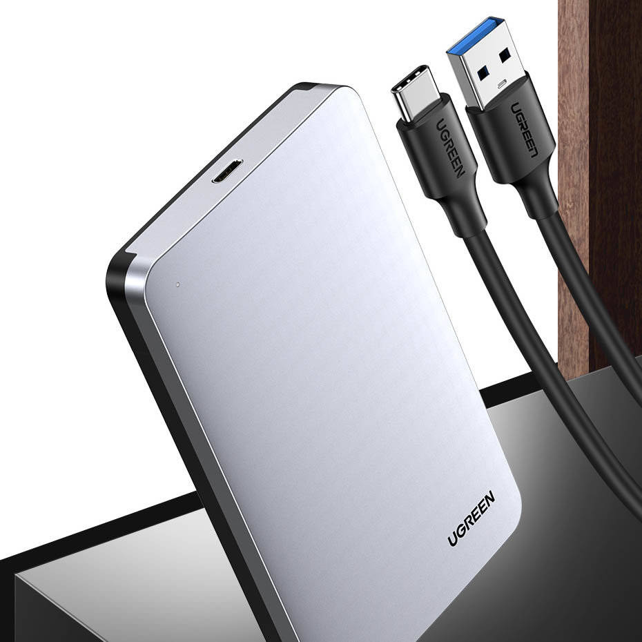Стойка UGREEN CM300 за HDD / SSD SATA 2.5inch, USB 3.1, Сивa