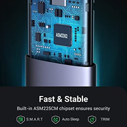 Стойка UGREEN CM400 (10902) за SSD M.2 NVMe, Сив