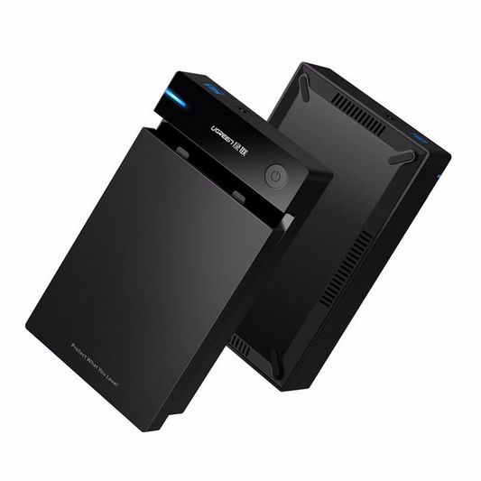 Rack UGREEN US222 за HDD / SSD SATA 2.5 инча, Черен