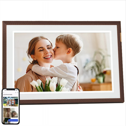 Дигитална фоторамка Arzopa D10, кафява