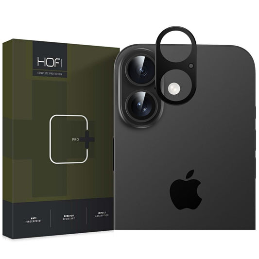 HOFI ALUCAM PRO+ Защитна рамка за задна камера за Apple iPhone 16 Plus / 16, черна 