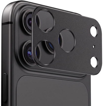 Рамка за защита на задна камера Tech-Protect Camalloy Fit+ за Apple iPhone 18 Pro Max, алуминий, черна