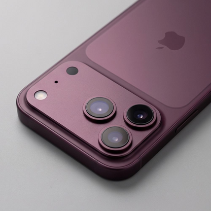 Защитна рамка за задната камера Tech-Protect Camalloy Fit+ за Apple iPhone 18 Pro, алуминий, бордо