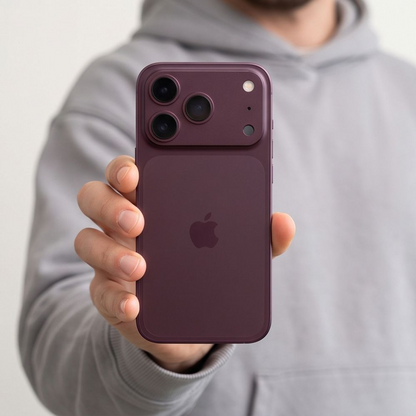 Защитна рамка за задната камера Tech-Protect Camalloy Fit+ за Apple iPhone 18 Pro, алуминий, бордо