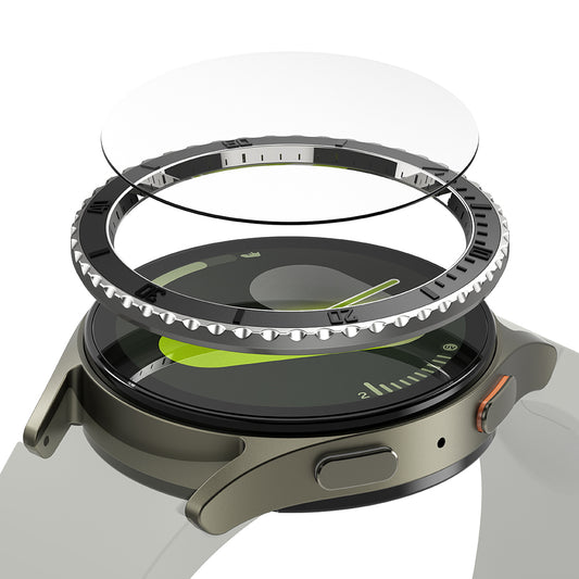 Рамка за защита Ringke Premium Styling за Samsung Galaxy Watch7 44mm, Модел 3, Черна