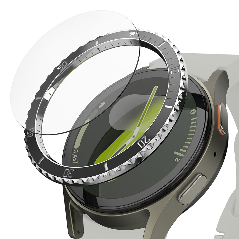 Рамка за защита Ringke Premium Styling за Samsung Galaxy Watch7 44mm, Модел 4, Черна