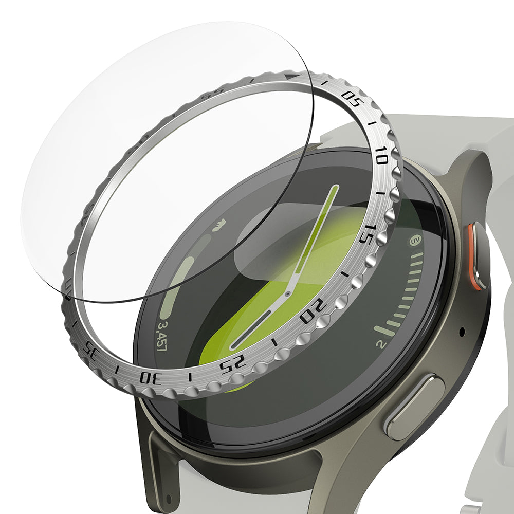 Рамка за защита Ringke Styling за Samsung Galaxy Watch7 40mm, Модел 5, Сребриста