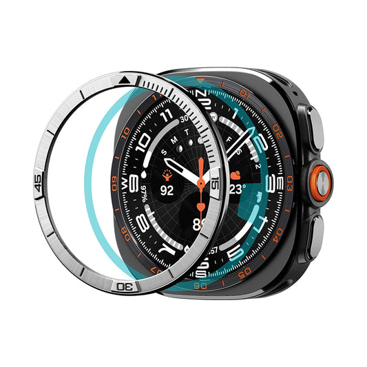 Рамка за защита Spigen Tune Pilot за Samsung Galaxy Watch Ultra2, сребриста ACS11616