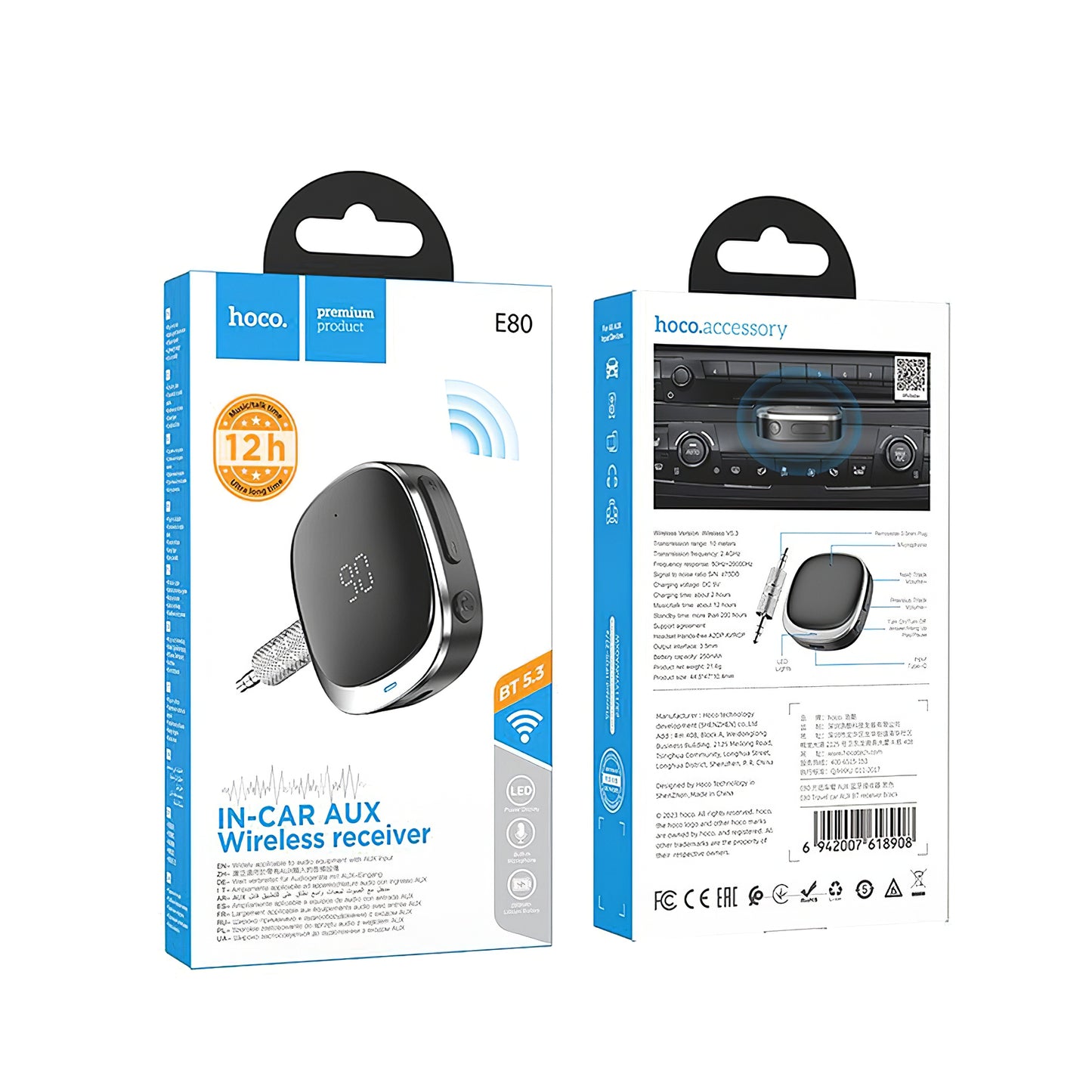 Bluetooth приемник HOCO E80