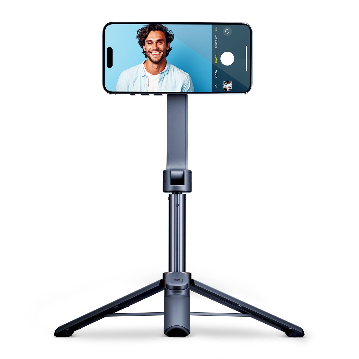 Селфи стик Bluetooth 3MK Hardy MagSelfie, Универсален, Черен