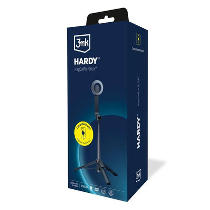 Селфи стик Bluetooth 3MK Hardy MagSelfie, Универсален, Черен