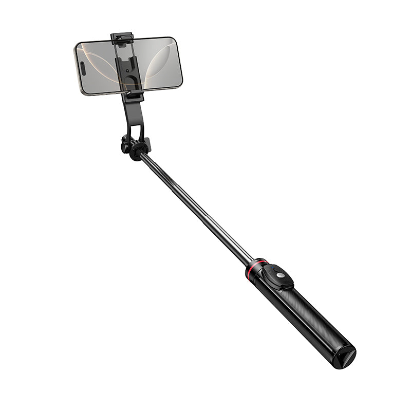 Селфи стик Bluetooth Borofone BY15 Throne, 4.5 инча - 7 инча, Черен