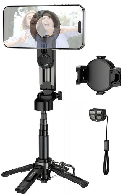 Селфи стик Bluetooth HOCO K27 Pro, Универсален, Черен