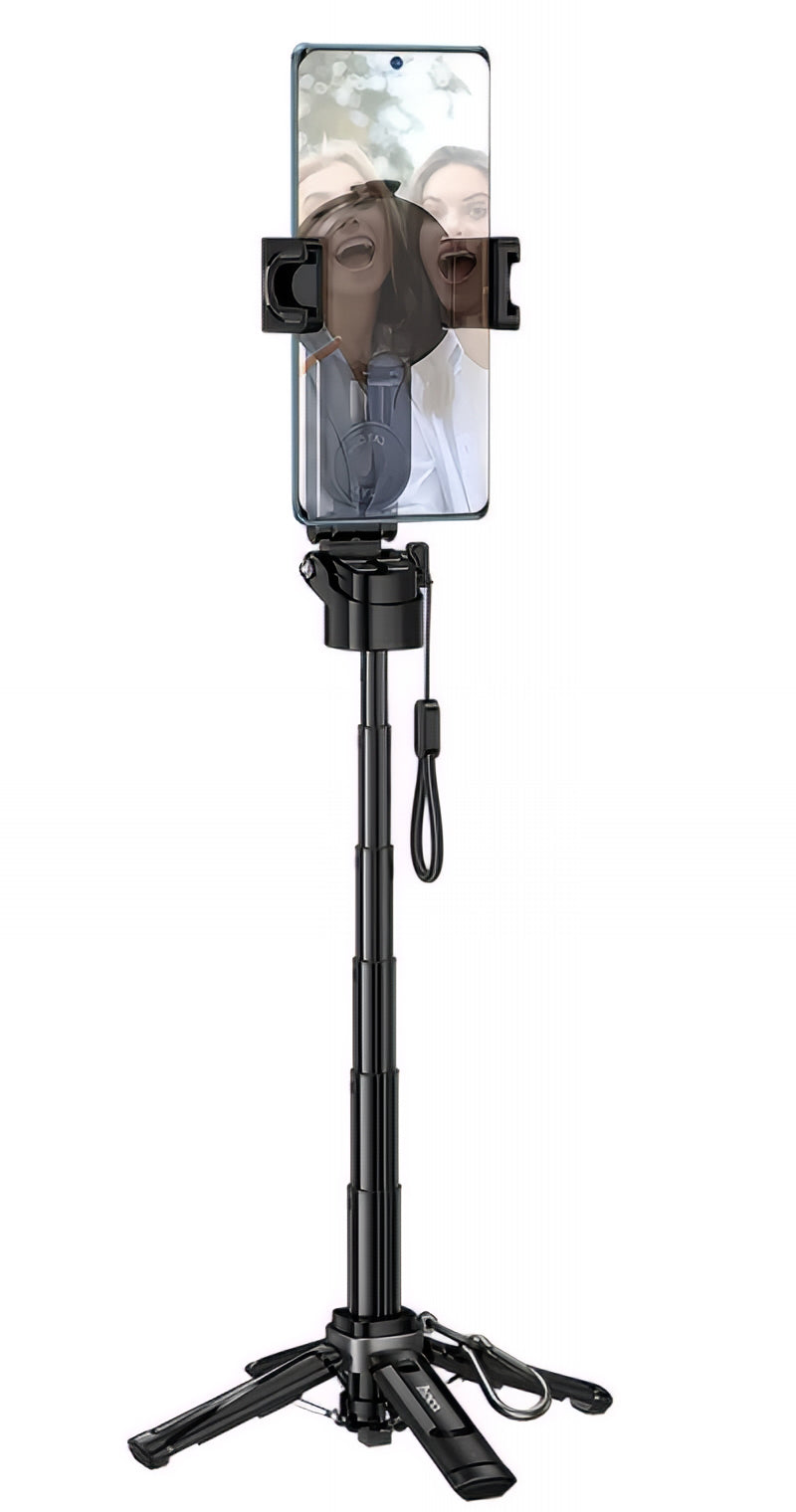 Селфи стик Bluetooth HOCO K27 Pro, Универсален, Черен