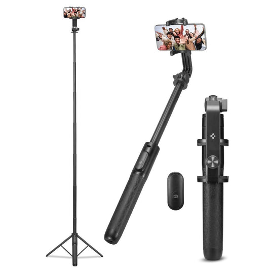 Selfie Stick Bluetooth Spigen S560W, Универсален, Черен