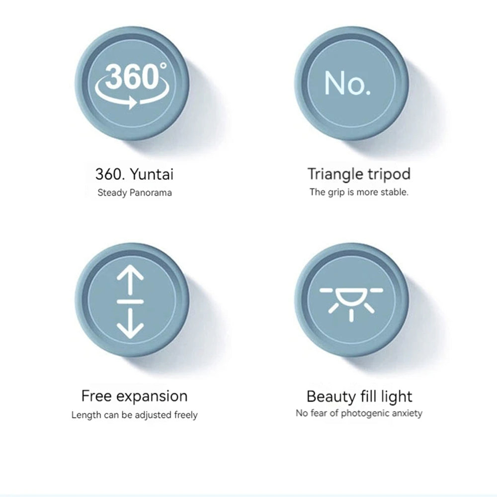 Селфи стик Bluetooth Techsuit K28, Универсален, Черен