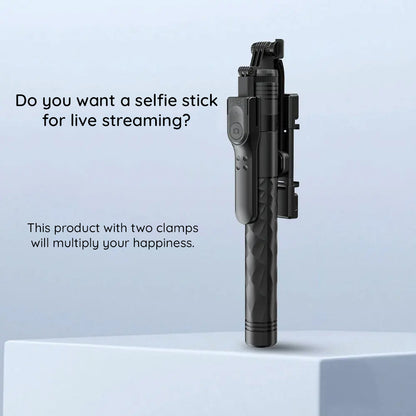 Селфи стик Bluetooth Techsuit K28, Универсален, Черен