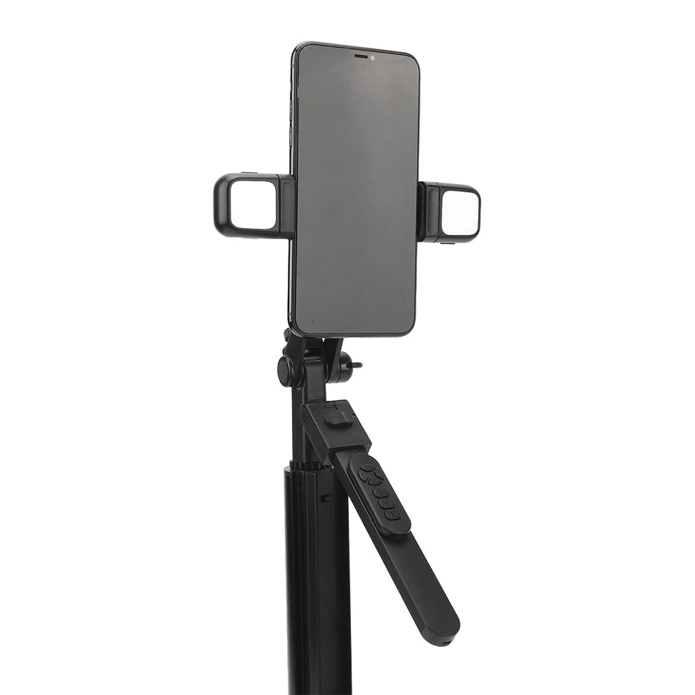 Selfie Stick Bluetooth Techsuit K30S, Универсален, Черен