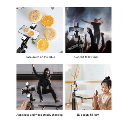 Selfie Stick Bluetooth Techsuit K30S, Универсален, Черен