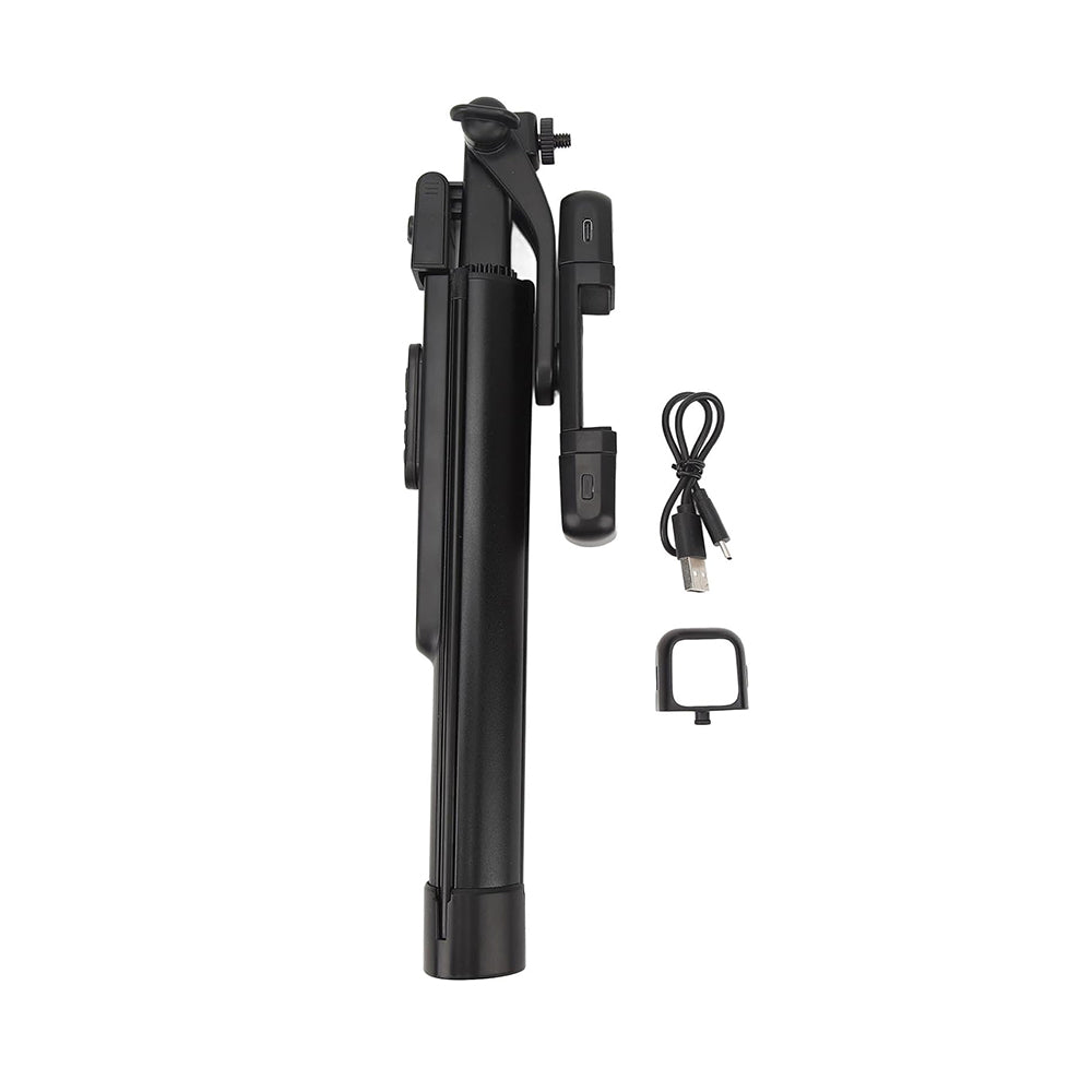 Selfie Stick Bluetooth Techsuit K30S, Универсален, Черен