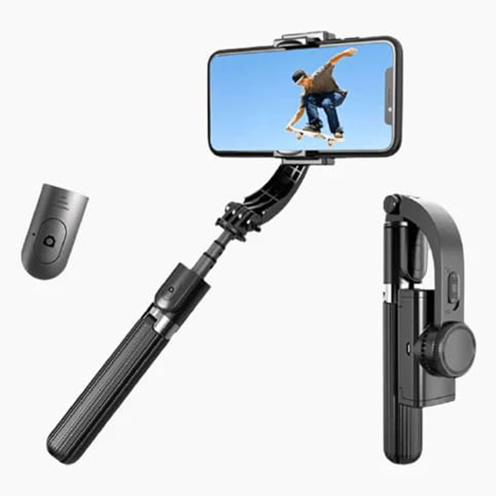 Selfie Stick Bluetooth Techsuit L08, Универсален, Черен