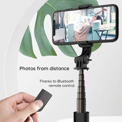 Selfie Stick Bluetooth Techsuit L10, Универсален, Черен