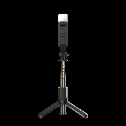 Селфи стик Bluetooth Techsuit L10s, Универсален, Черен