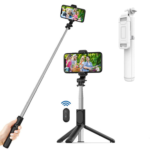 Selfie Stick Bluetooth Techsuit Q01, Универсален, Бял