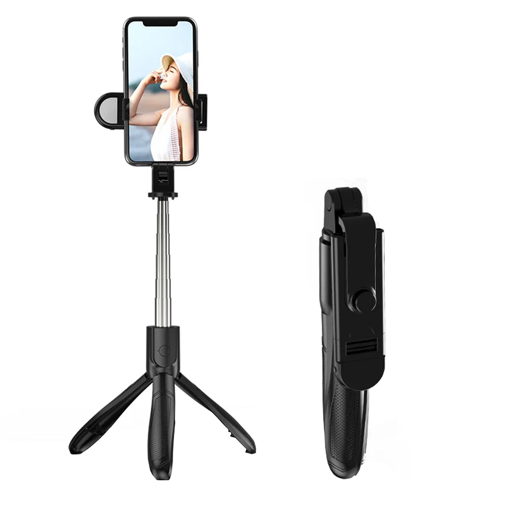 Selfie Stick Bluetooth Techsuit S01-S, Универсален, Черен