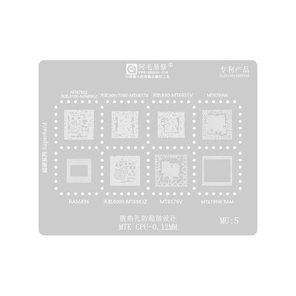 Сита BGA Amaoe за CPU MTK MU1-5