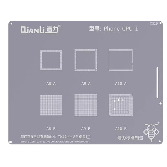 Сита BGA QIANLI QS25 за серия Apple iPhone, CPU1