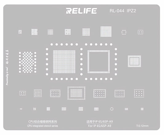 Сита BGA Relife RL-044 IPZ2 за Apple iPhone 6s / 6s Plus, CPU