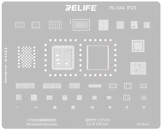Сита BGA Relife RL-044 IPZ3 за Apple iPhone 7 / 7 Plus, CPU