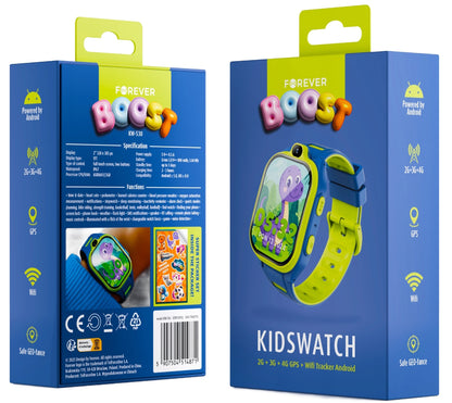 Смартчасовник Forever Kids Boost KW-530 Call, Син
